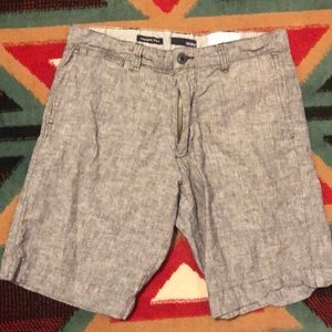 Men’s Gray linen shorts